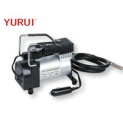 Mini air pump Metal DC 12V tyre Air Compressor One Cylinder Car Inflation Portable Pump