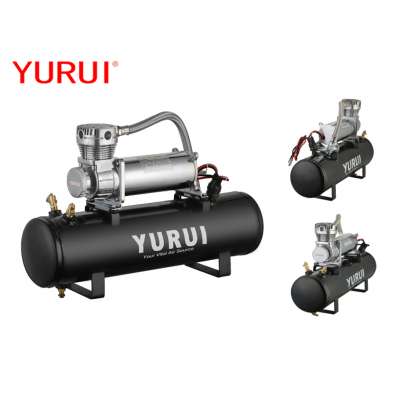 YF8008 12 volts suspension air compressor kit with air tank heavy compressor used in truck and air horn